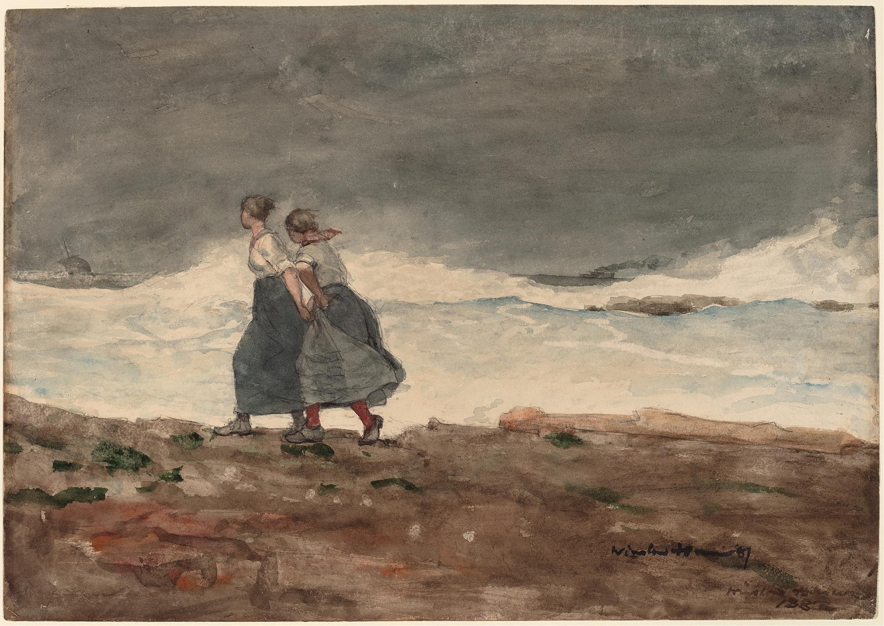 Painting Danger by Winslow Homer